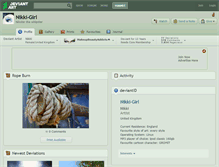 Tablet Screenshot of nikki-girl.deviantart.com