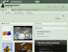 Tablet Screenshot of blackknight-darknut.deviantart.com