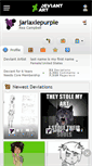 Mobile Screenshot of jarlaxlepurple.deviantart.com
