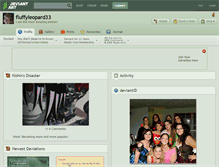 Tablet Screenshot of fluffyleopard33.deviantart.com