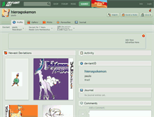 Tablet Screenshot of hierospokemon.deviantart.com