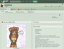 Tablet Screenshot of danithecat.deviantart.com