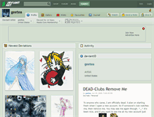 Tablet Screenshot of geetea.deviantart.com