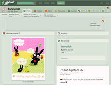 Tablet Screenshot of bunnyclub.deviantart.com