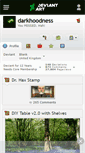 Mobile Screenshot of darkhoodness.deviantart.com