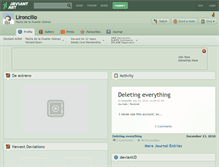 Tablet Screenshot of lironcillo.deviantart.com