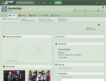 Tablet Screenshot of ghouliayelps.deviantart.com