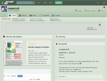 Tablet Screenshot of coopercoll.deviantart.com