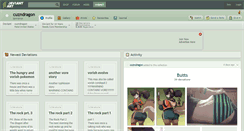 Desktop Screenshot of cuzndragon.deviantart.com
