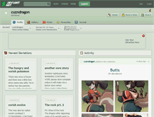 Tablet Screenshot of cuzndragon.deviantart.com