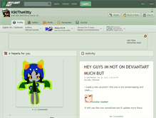 Tablet Screenshot of kikithekitty.deviantart.com