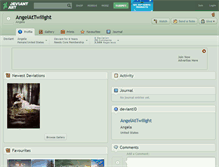 Tablet Screenshot of angelattwilight.deviantart.com