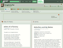 Tablet Screenshot of morgainelafae.deviantart.com