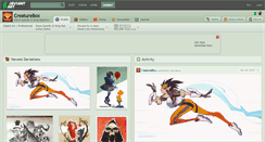 Desktop Screenshot of creaturebox.deviantart.com