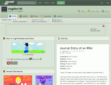 Tablet Screenshot of megafan100.deviantart.com