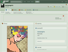 Tablet Screenshot of mananaprix.deviantart.com