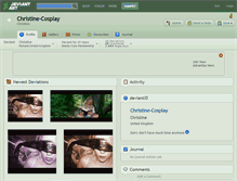 Tablet Screenshot of christine-cosplay.deviantart.com