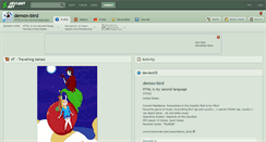 Desktop Screenshot of demon-bird.deviantart.com