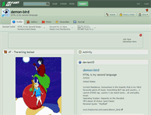 Tablet Screenshot of demon-bird.deviantart.com