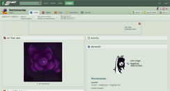 Desktop Screenshot of noctomaniac.deviantart.com