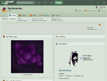 Tablet Screenshot of noctomaniac.deviantart.com