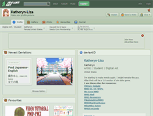 Tablet Screenshot of katheryn-liza.deviantart.com