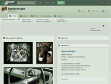 Tablet Screenshot of bigpetedesigns.deviantart.com