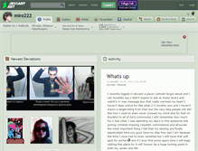 Tablet Screenshot of miro222.deviantart.com