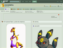 Tablet Screenshot of emeraldakina.deviantart.com