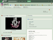 Tablet Screenshot of lizz-x77.deviantart.com
