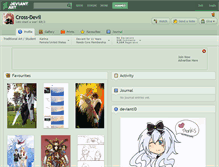 Tablet Screenshot of cross-devil.deviantart.com