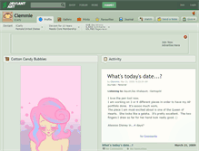 Tablet Screenshot of clemmie.deviantart.com