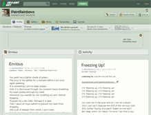 Tablet Screenshot of ipaintrainbows.deviantart.com