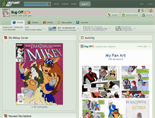 Tablet Screenshot of bug-off.deviantart.com