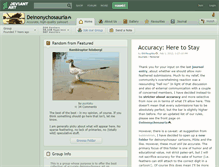 Tablet Screenshot of deinonychosauria.deviantart.com