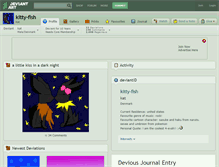 Tablet Screenshot of kitty-fish.deviantart.com