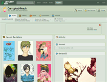 Tablet Screenshot of currupted-peach.deviantart.com