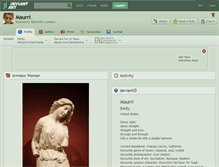 Tablet Screenshot of maurri.deviantart.com