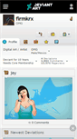 Mobile Screenshot of firmkrx.deviantart.com