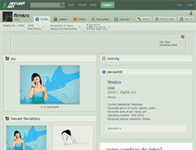 Tablet Screenshot of firmkrx.deviantart.com