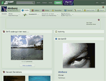 Tablet Screenshot of minibonz.deviantart.com