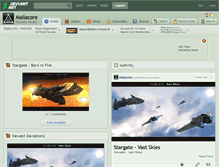 Tablet Screenshot of mallacore.deviantart.com