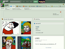 Tablet Screenshot of loubli.deviantart.com