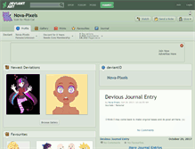 Tablet Screenshot of nova-pixels.deviantart.com