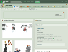 Tablet Screenshot of geekadee.deviantart.com