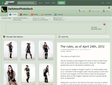 Tablet Screenshot of darkmoonphotostock.deviantart.com