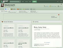 Tablet Screenshot of mitsukixrosse54.deviantart.com