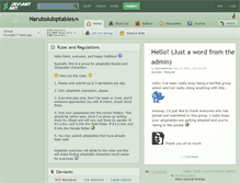 Tablet Screenshot of narutoadoptables.deviantart.com
