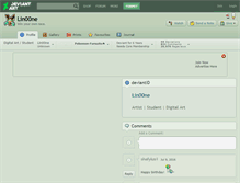 Tablet Screenshot of lin00ne.deviantart.com