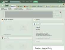 Tablet Screenshot of cody.deviantart.com